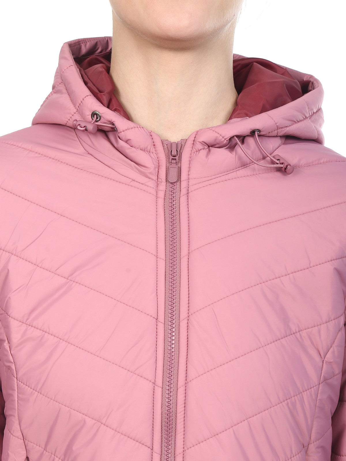 Pink Quilted Puffer Jacket