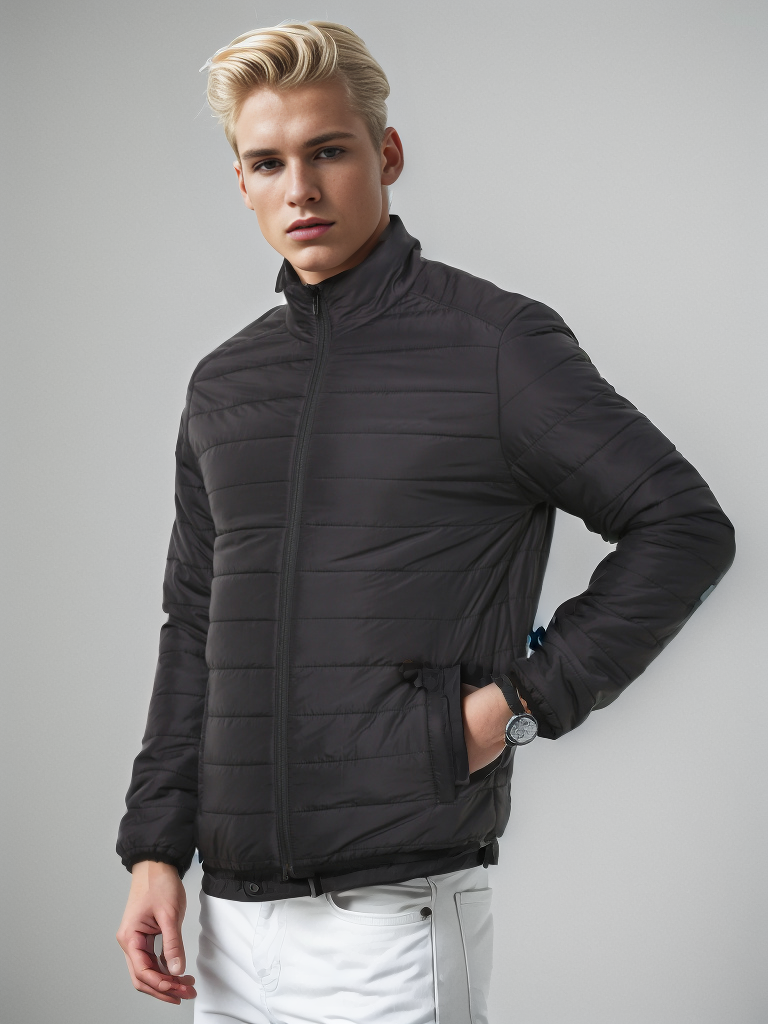 Nylon Quilted Black Puffer Jacket